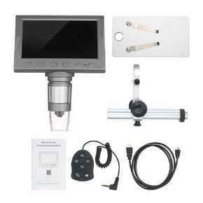 Lab Microscope Parts 4.5-inch LCD Digital Microscope Magnifier with Remote Control 1200X Magnification