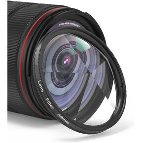 52/55/58/62/67/77mm Camera Filter Kaleidoscope Special Effects Photography Accessories SLR Lens Prism 5 Prism(Add 55mm Adapter)