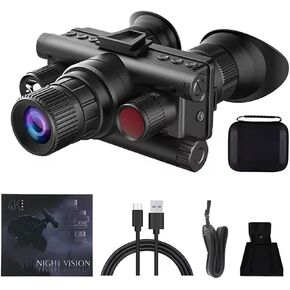 Night Vision Goggles for Adults, 40MP Night Vision 4K UHD Binoculars, Digital Infrared NVG Goggles, Helmet Mounted, 8X Magnification for Camping, Hunting
