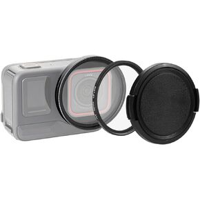 Sports Camera UV Lens Filter with Filter Adapter Ring Lens Cover Replacement for Insta360 Ace Pro Action Camera Accessories