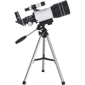 150X 70mm Monocular Telescope for Beginners Adults Kids Aperture Scope Astronomical Refraction Telescope with Tripod Fin