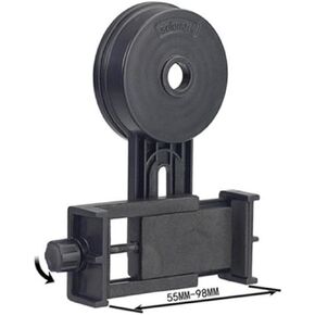 Artibetter Smartphone Telescope Adapter Mount Camera Holder for Binoculars Monoculars Spotting Scopes Fits Phones for Instant Photography Black