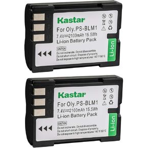 Kastar Battery (2-Pack) for Olympus BLM-1, BLM-01, PS-BLM1 Work for Olympus C-5060, C-7070, C-8080, E-1, E-3, E-30, E-520, EVOLT E-300, E-330, E-500, E-510 Cameras