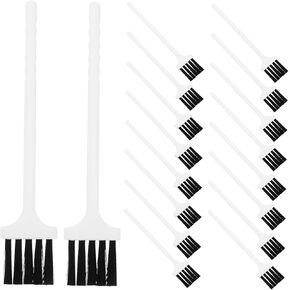 20pcs Cleaning Brush Window Groove Cleaning Kits Cleansers Cleaner Brush Computer Keyboard Brush Computer Cleaner Kit Computer Cleaning Tool Dust Brush Dusting Tool Nylon White