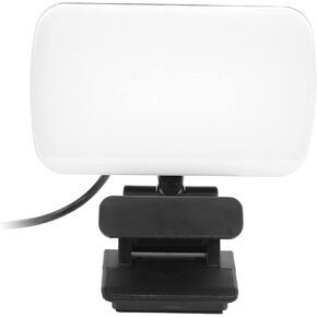 Video Conference Lighting with 360° Rotatable Head, 3 Color S, 20 LED Beads, Rechargeable for Laptop and Webcam Use
