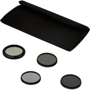 Fotodiox Four (4) Piece Filter Kit for DJI Inspire 1 Drone - ND4, ND8, ND16 & CPL Filters for Zenmuse X3 Gimbal Camera Unit
