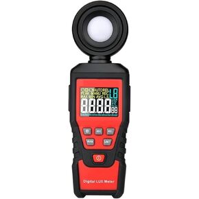 Light Meter, Digital Light Meter 100000 LUX Photometer Luxmeter Professional Lux FC Test Meter LED High Accuracy Illuminometer,for Plants, Car Headlights, Home & Office LEDs