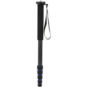 C 222 Carbon Fiber Monopod, DSLR Camera Telescopic Mountaineering Cane, Portable with Foam Handle, Quick Locking System, 5 Section Foldable to 45cm, Extends to 165cm, Lightweigh