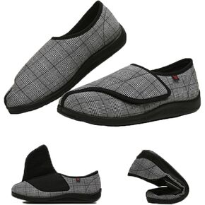 Women's Diabetic Slipper with Adjustable Closures for Swollen Feet Soft and Comfortable Suitable for Elderly