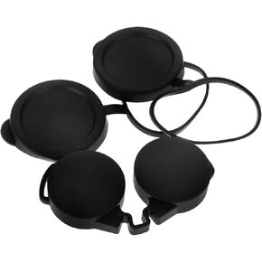 Sosoport 3pcs Binocular Lens Covers Compact Binocular Protection Protective Scope Lens Covers for Made of Rubber