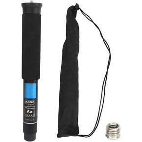 Camera Monopod, Steady Photography Rubber Compact Aluminum Accessories Stand Feet Telescopic Travel Pan Tilt Tripod Base Camcorder Video Slim Panorama Panning Walking Trekking