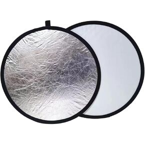 2 in 1 Light Reflector for Photography Photography Reflector Multi Disc Round Light Board for Studio Food Photograph, 60cm