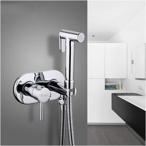طقم البخاخات Handheldsprayer Kit Brass Chrome Portable Diaper Dier Washer Skyer مجموعة الحمام مثبتة على الحائط لتنظيف المرحاض ، النظافة الشخصية ، تنظيف الأرضيات