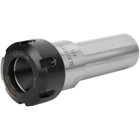 SL32 ER32 80L Collet Chuck, Efficiency CNC Lathe Tool Holder, Long Straight Shank for Processing, Installation, Durability Material