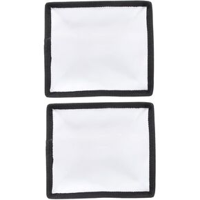 DOITOOL 2pcs Flash Diffuser Sock Foldable Soft Flash Diffuser for Video Portrait Live Streaming Easy to Install Hook and Design Lightweight Portable