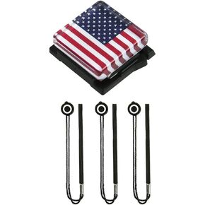 Foto&Tech 3 Pieces Lens Cap Leash + American Flag Hot Shoe Cover