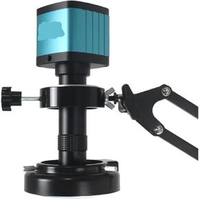 48MP 4K HDMI USB Industrial Video Microscope Camera with 130X C Mount Lens for PCB Repair and Soldering(A Set)