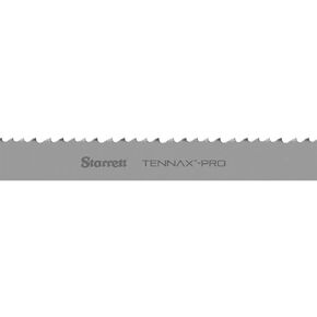 Starrett Tennax Pro Bi-Metal Band Saw Blade for Cutting Pipes, Tubes, Structural Profiles, Bundles - 14' 6" Length, 1" Width, .035" Thickness, 10-14 TPI - 99577-14-06