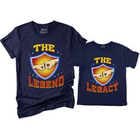 The Legend and The Legacy Shirt Matching Dad and Son Baby Father's Day Mens Kids T-Shirt Gift
