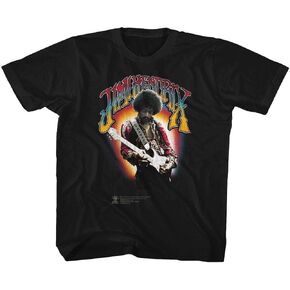 Jimi Hendrix 1960's Psychedelic Musical Icon Jammin on Guitar Toddler T-Shirt