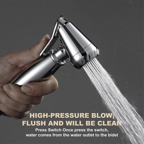 HandheldSprayer Brass Chrome Baby Cloth Diaper Sprayer Portable Hand Held ToiletSprayer Head, for Feminine Wash, Pet Washing, Easy to Install,D(D) in Saudi Arabia