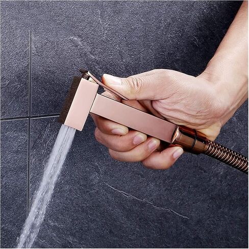 ToiletSprayer WC- Spray Set with Warm and Cold Water, Bath/WC Accessories for Pets, Rose Gold,Rose Gold(Titanium Gold) in Kuwait