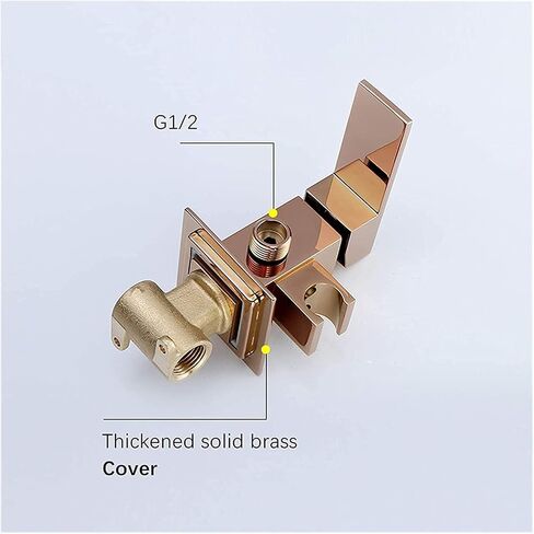 ToiletSprayer WC- Spray Set with Warm and Cold Water, Bath/WC Accessories for Pets, Rose Gold,Rose Gold(Titanium Gold) in Kuwait