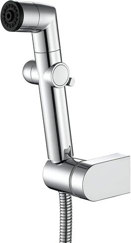 HandheldSprayer ABS Cloth Diaper Sprayer 2 Function Round ShapeSprayer for Toilet and Shower Sprayer for Pet, Bathroom or Toilet,Black a(Chrome a) in Saudi Arabia