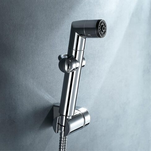 HandheldSprayer ABS Cloth Diaper Sprayer 2 Function Round ShapeSprayer for Toilet and Shower Sprayer for Pet, Bathroom or Toilet,Black a(Chrome a) in Saudi Arabia