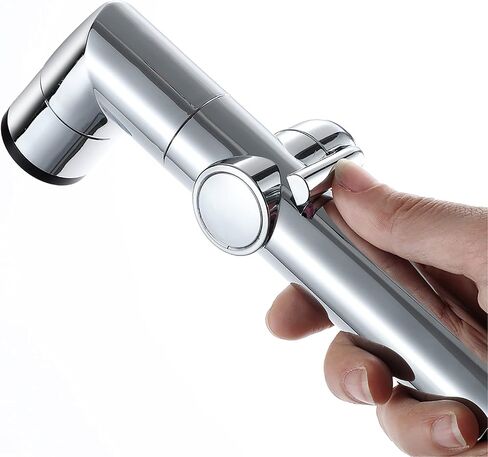 HandheldSprayer ABS Cloth Diaper Sprayer 2 Function Round ShapeSprayer for Toilet and Shower Sprayer for Pet, Bathroom or Toilet,Black a(Chrome a) in Saudi Arabia