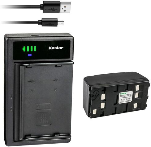 Kastar 4-Pack Battery and Smart USB Charger Replacement for Model 155 BB-013104, Model 158 BB-078188 BB-146659, CRD0050 BB-013077 BB-013207 BB-018535, SM8400 BB-013068 Camcorder in Kuwait