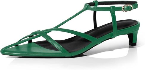 Iadore Women Sexy Histten Low Heel Sandals Retro Retro Calkle مع أحذية مشبك مفتوحة فتحات الصيف الصيفية مقاس 5-12 الولايات المتحدة in Kuwait