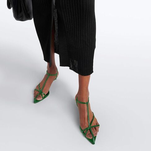 Iadore Women Sexy Histten Low Heel Sandals Retro Retro Calkle مع أحذية مشبك مفتوحة فتحات الصيف الصيفية مقاس 5-12 الولايات المتحدة in Kuwait