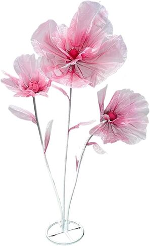 Giant Flower Decoration for Wedding Background, Party Decoration, Birthday Party, Photography Props, Shop Window Props, Banquet, Stage, Mall Display (Red) in Kuwait