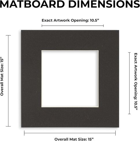 15x15 MAT Bevel Cut for 11x11 Photos - Precut Marzipan Beige Square Photo Photo Poard Open in Kuwait