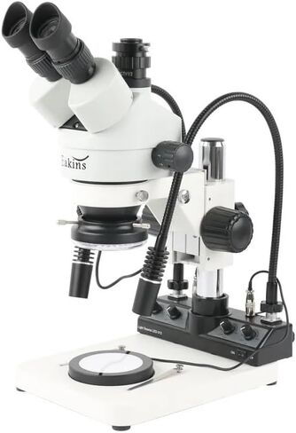 Handheld Digital Microscope Accessories Microscope Illuminator 4 in 1 LED Video Stereo Microscope Camera Illuminator Spotlight Dual LED Gooseneck Tube +60 LED Ring Light + underlight Microscope in Kuwait