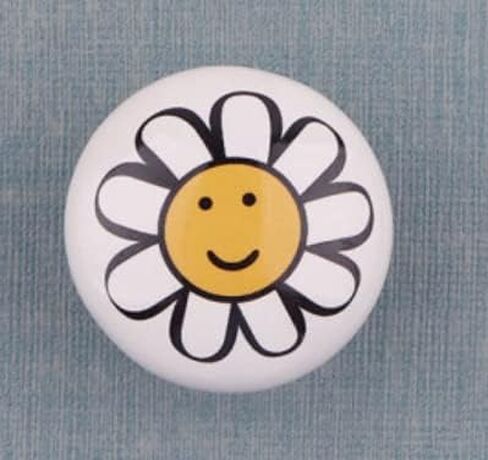 Cute Child Nordic Ceramic Single Round Knobs Wardrobe Kitchen Garden Door Handle Modern Cabinet Handle Cupboard Handles - (Color: E) in Saudi Arabia