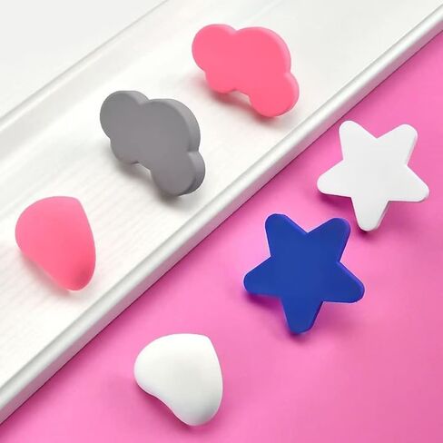 Modern door handles，Plastic door handle，5 PCS Soft Rubber Cartoon Kids Room Decors Drawer Handles Cabinet Pulls/Knobs Cupboard Door Knobs Pull Furniture Handles Decorative Drawer Pulls Wardrobe Handle in Saudi Arabia