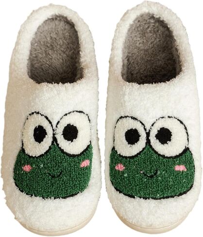 Fluffy Slippers For Womens Mens Warm Cozy Plush Fuzzy Memory Foam Slippers Slip-on House Slippers Indoor Outdoor in Kuwait