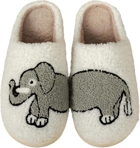 Fluffy Slippers For Womens Mens Warm Cozy Plush Fuzzy Memory Foam Slippers Slip-on House Slippers Indoor Outdoor in Kuwait