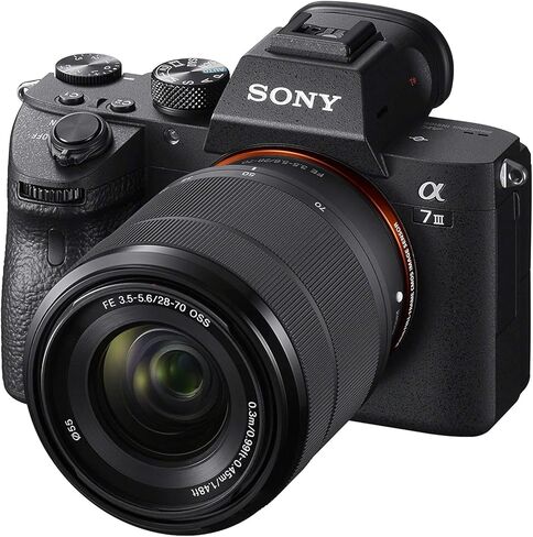 Sony Alpha a7 III Full-Frame Mirrorless Camera Bundle with 28-70mm Lens, Camera Backpack, Handy Case, Tripod, 64GB SD Card, Rear Lens Cap + More | Sony a7 III in Saudi Arabia