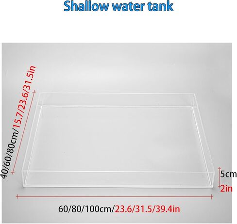 Suspension Photography Tank - High-Clarity Shallow Acrylic Water Box for Professional Floating Object & Product Photography(40x20x60cm/15.7x8x23.6in) in Saudi Arabia