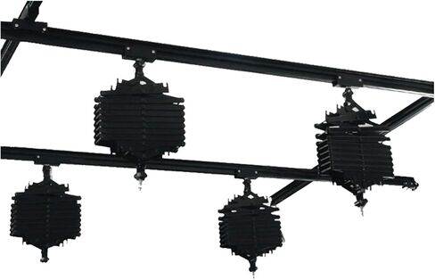 Datouboss 78 "× 78" دعم الإضاءة الاستوديو نظام السكك الحديدية 43-200cm إسقاط بانتوسوغراف الجدران الجانبي مجموعة التصوير الفوتوغرافي نظام الكامل 2.0M (2.0M*2.0M-A) in Kuwait