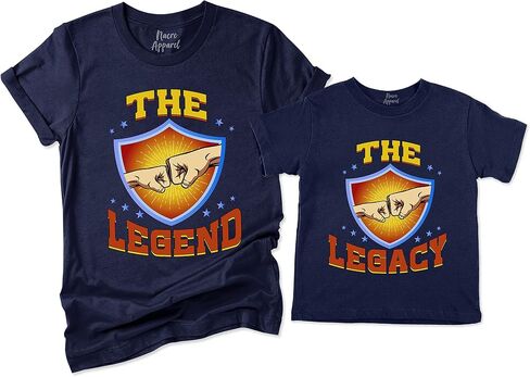 The Legend and The Legacy Shirt Matching Dad and Son Baby Father's Day Mens Kids T-Shirt Gift in Kuwait