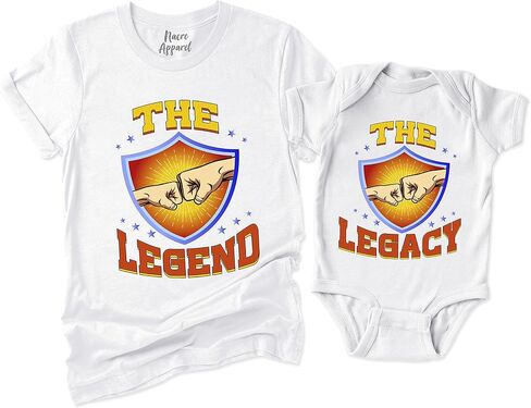 The Legend and The Legacy Shirt Matching Dad and Son Baby Father's Day Mens Kids T-Shirt Gift in Kuwait