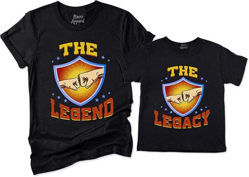 The Legend and The Legacy Shirt Matching Dad and Son Baby Father's Day Mens Kids T-Shirt Gift in Kuwait