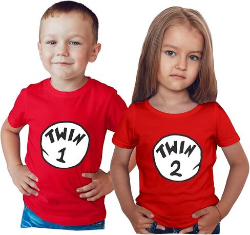 Boy & Girl Womb Mates Shirts - Includes 2 T-Shirts: Twin 1 & Twin 2 in Saudi Arabia