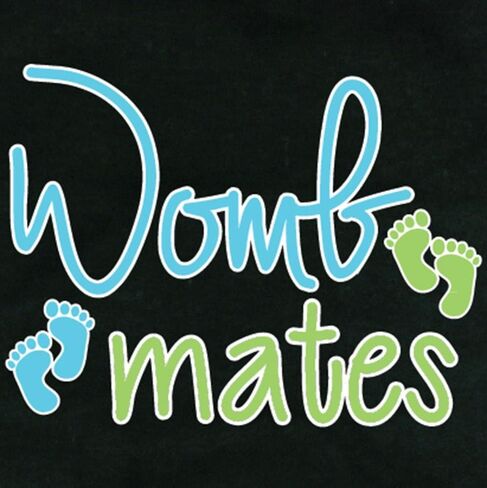 Boy & Girl Womb Mates Shirts - Includes 2 T-Shirts: Twin 1 & Twin 2 in Saudi Arabia