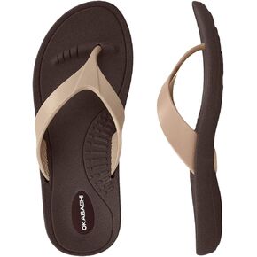 Okabashi Marina Women Open Toe Silver Silver Thong Sandal