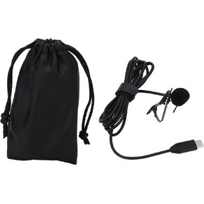 Lapel Microphone Anti Interference Omnidirectional Lightweight Clip On Lavalier Microphone for Insta360 ONE X2 X3